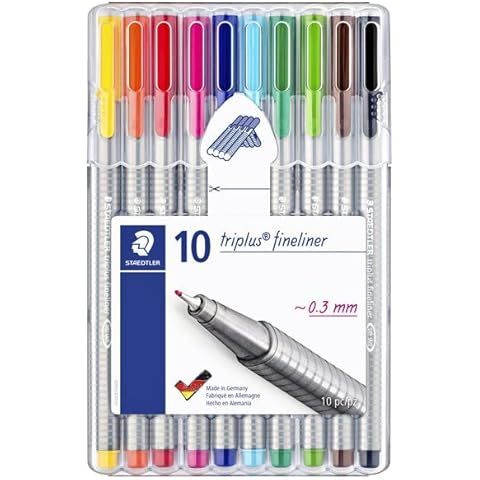 STAEDTLER 334 SB10 - Bolígrafo punta fina, 10 unidades, Multicolor Cover