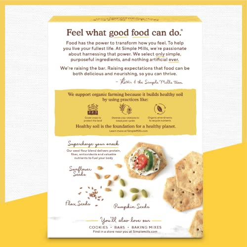 Image of Simple Mills Organic Seed Flour Crackers, Everything, 1pk, 4.25oz