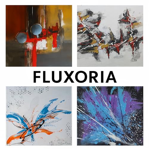 Tableau abstrait original 40x60 abstraction dynamique Géry Flag