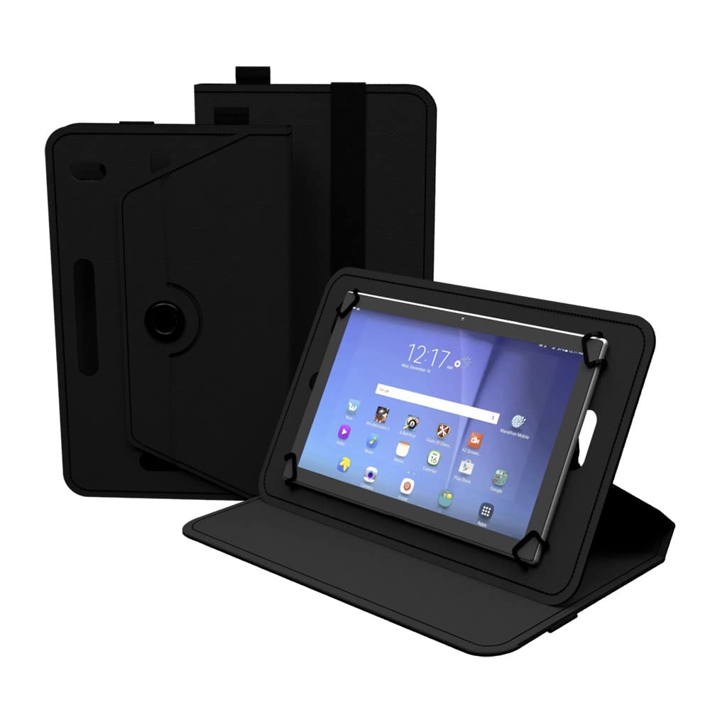 DOMO nCase B19 for 10-Inch Tablet Smart Cover Carry Case with 360 Degree Rotation Tablet Stand and Camera Holes, Tablet Cover/Tablet case/Tablet Flip Case Cover Black (B0BG8N99TK) Amazon Price History, Amazon Price Tracker