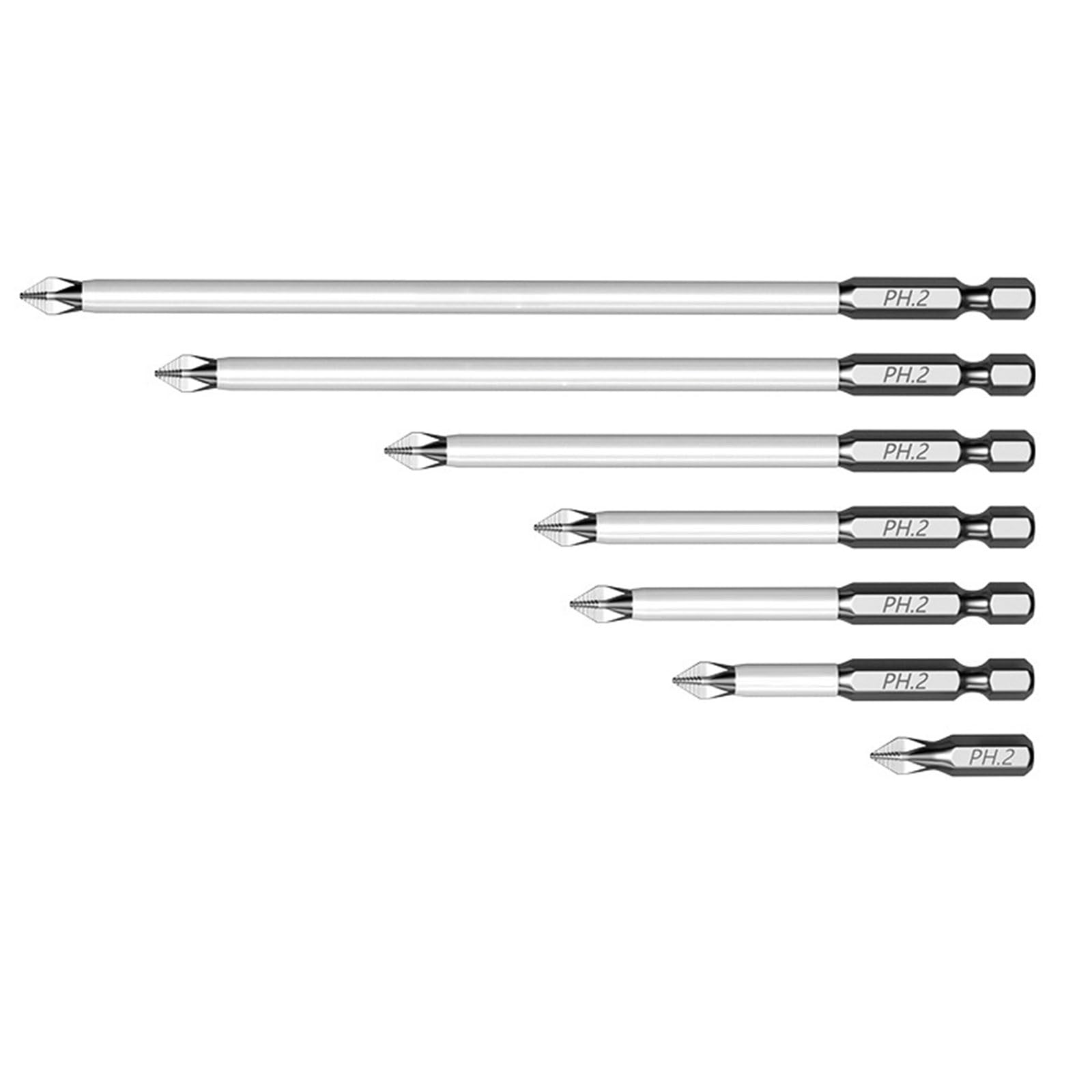 Tsophreniq Professional 7Pcs Steel Screwdriver Bit Tip, Durability And Tool For Handymen Antislip Screwdriver