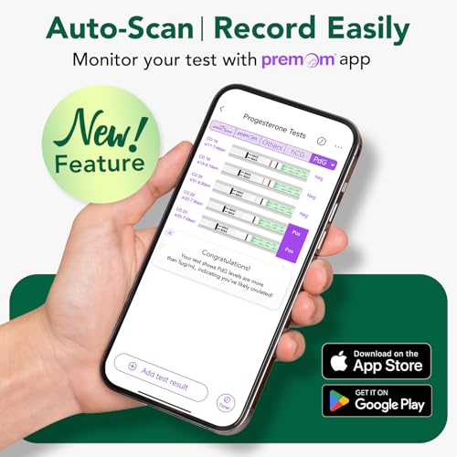 easyhome pdg test strips 5 pack - track ovulation insights with progesterone urine tests  at home fertility test for women with premom ovulation app - pdg pregnanediol glucuronide tests