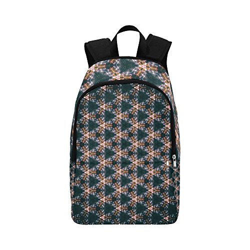 ENEVOTX Abstract Light Fractal Pattern Characters Casual Daypack Travel Bag College School Backpack