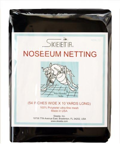 Mosquito No-See-um Netting by Skeeta 54" Wide X 10 Yards - Black
