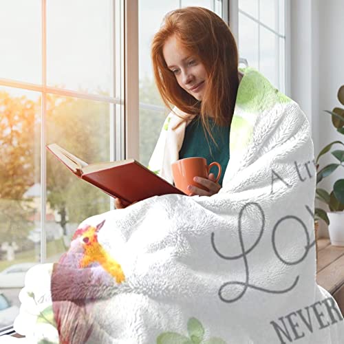 Couverture de lit moelleuse rose avec fleurs et oiseaux pour lit fille ou garçon