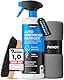 PRINOX Profi Auto Innenraum Reiniger Set 500ml - Cockpitpflege für die Innen Reinigung von Kunststoff, Polster, Leder & Armaturen - Autopflege Innenraumreiniger mit Bürste - Cockpit Reiniger