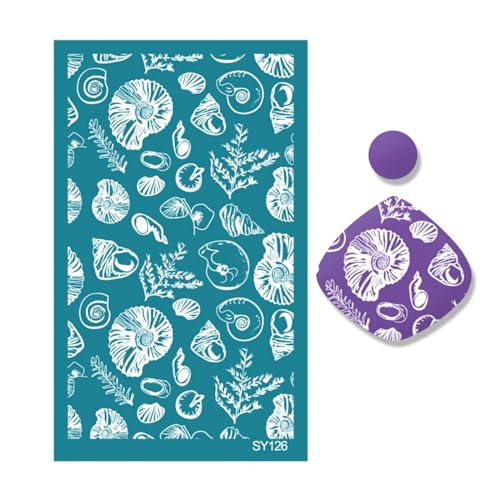 MANGOUSONG Screen Printing Kit,9x15cm Silkscreen Stencils for Polymer Clay Reusable Silk Screen Print Kit Mesh Transfer Earring Crafts Handmade Style 2