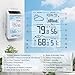 BaldrTherm Wireless Weather Station, Dual-Zone Indoor & Outdoor/Childroom Temp Humidity Monitor, Auto Smart Backlight,Temp/Humidity/Barometric Trend Visualization, White&White
