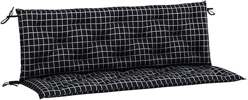 Miniatura 41 de vidaXL Cojines de banco para interiores y exteriores, 2 piezas, cojines de sofá biplaza para patio, cojines de asiento de columpio de porche,