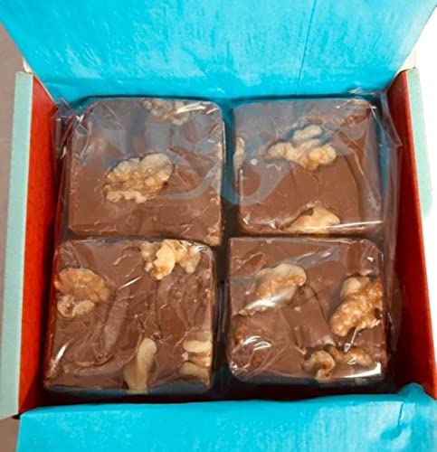 Betsy's Fancy Fudge Chocolate Walnut Fudge, 1 Lb In 4 Wrapped Pieces, Gluten Free, Fresh Gourmet Candy, Makes Great Gift! #TOP2