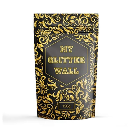 My Glitter Wall - Additif paillettes dorées pour peinture-émulsion; décorations murales intérieures et extérieures, 150 g
