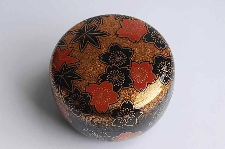 Amazon.co.jp: 輪島塗蒔絵師日野拓也作雲錦平棗茶道具村木華邨