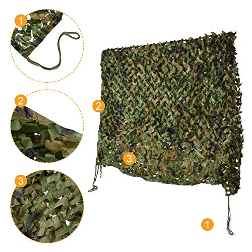 LOOGU Tarnnetz Sonnenschutz Camouflage Netz Verschiedene Größen und Farben Tarnung Woodland Sichtschutz für Garten… – Bild 5