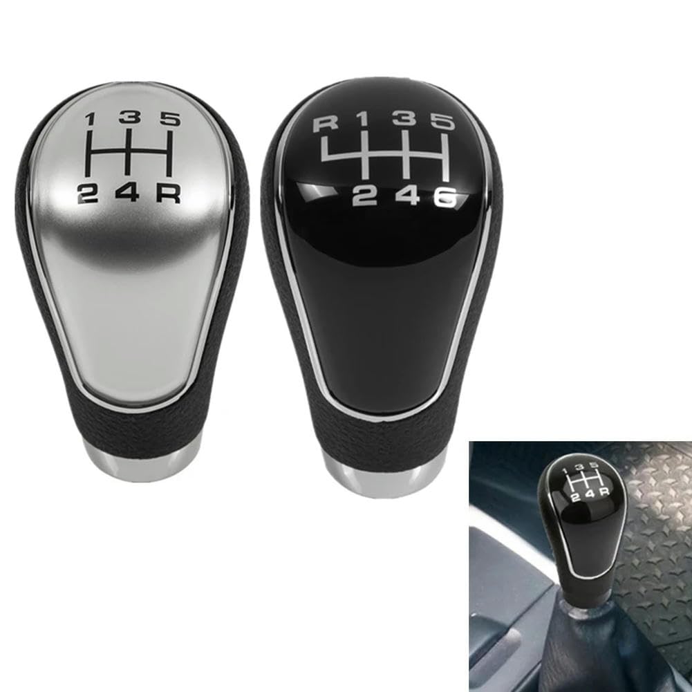 Pomo De Cambio Para Mazda 2 (2007-2011) - Cuero Sintético, Antideslizante, Diseño Deportivo, Fácil Instalación (6 Velocidades)