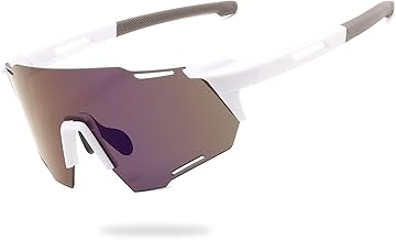 Karsaer Cycling Sport Sunglasses Mens UV400 Non-fogging Lens Goggles for Bicycle Fishing Baseball Running Cycling Golf E1386