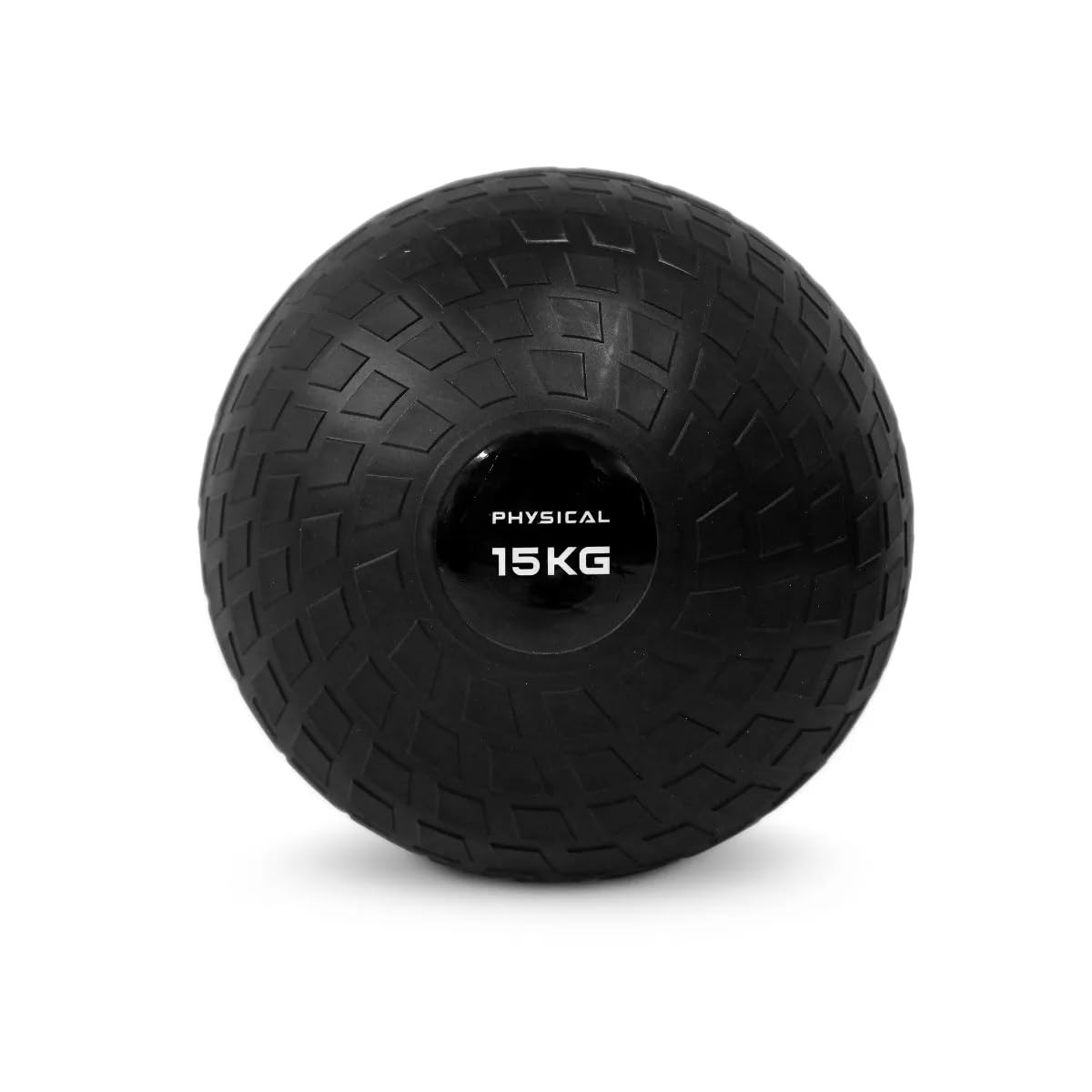 PHYSICAL 15kg Slam Ball - Non-bounce, Weighted Rubber Ball - Gym, Home or PT Use - Strengthens & Conditions.