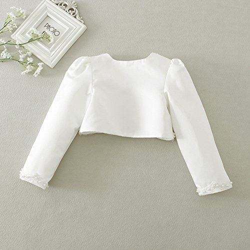 Kids Girls Long Sleeves Floral Lace/Beaded Bolero Shrug Cardigan Outerwear4