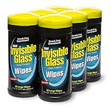 Invisible Glass 90166-6PK Lint-Free and Ammonia-Free Large Glass Cleaning Wipes are Tint Safe Enjoy...