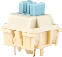 Budgerigar 35 Pieces 47gf Tactile Mechanical Keyboard Switches Set, 55gf Initial Force Factory Lubed Switch with POM Stem, Dual Spring, Nylon Housing for Gaming DIY Keyboard