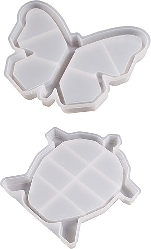 Miniatura 8 de Molde de resina para bandeja de mariposa grande, molde de fundición de resina epoxi de mariposas de silicona, tapete de resina para hacer joyas