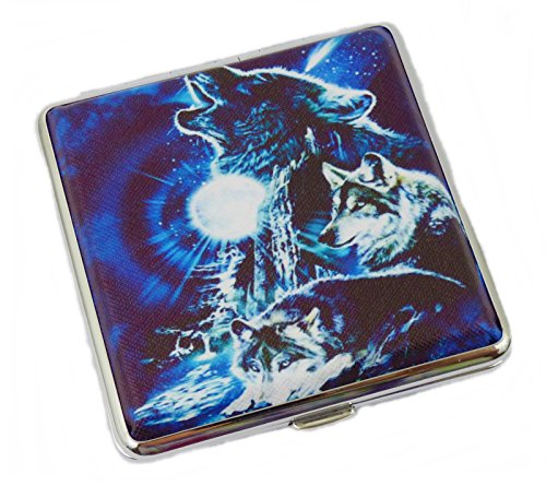 Preisvergleich Produktbild Zigarettenetui Etui für Zigaretten aus Metall Verschiedene Motive (Motiv 3)