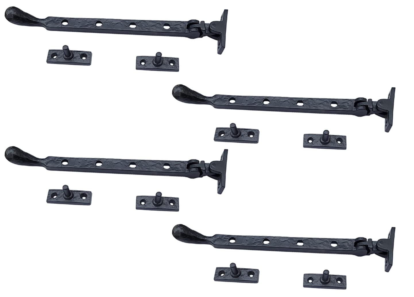 Adonai Hardware 9.50 Inch "Araunah" Antique Cast Iron Window Casement Stay (Supplied as 2 pieces per pack) - Matte Black Powder Coated — Amazon image 5