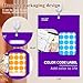PARLAIM 3/4 Inch Color Coding Dot Sticker Labels,16P/1400pcs Circle Stickers,16Color Round Dots Label for Home Office Marking,Organizing