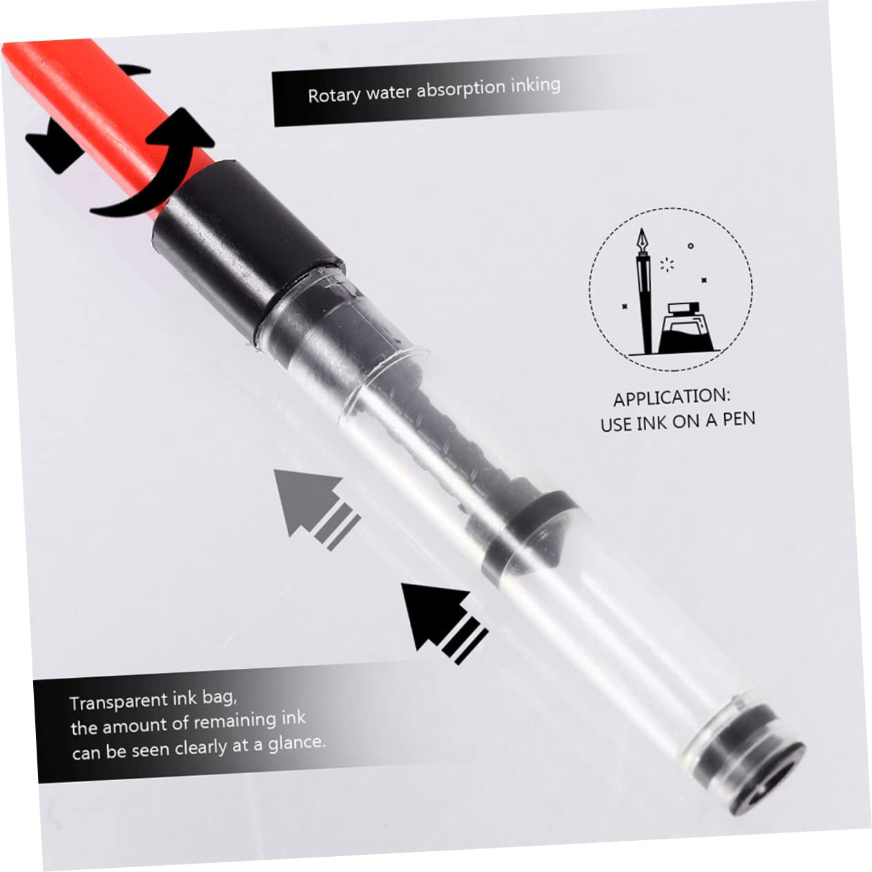 5sätze Tintenabsorber Für Füllfederhalter Universelle Rotationstyp Tintenfüllgeräte Passend Für Stifte Leicht Und Tragbar Für Pen Supplies