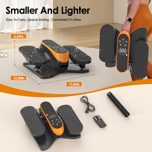 Image of HOMGIM Under Desk Elliptical Machine - Quiet Motorized Leg Exerciser with Smart Remote, 12-Speed Manual Programs Auto /3 Auto Programs LCD Display & Bidirectional Motion for Home /Office