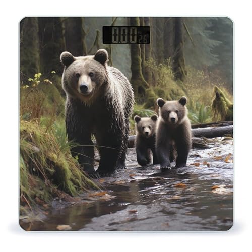 Báscula digital de baño Mother Bear y sus ositos 400 lb miniatura 1