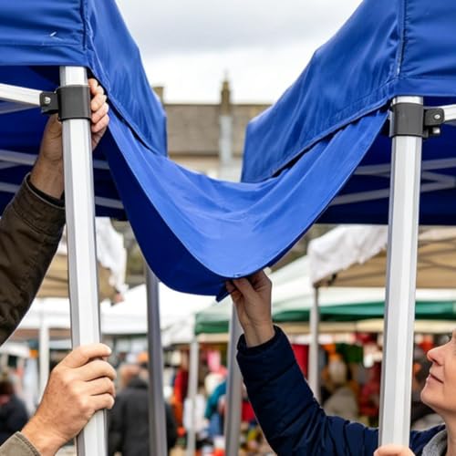 Canaleta de lluvia para camping y puestos de mercado en dias lluviosos 4