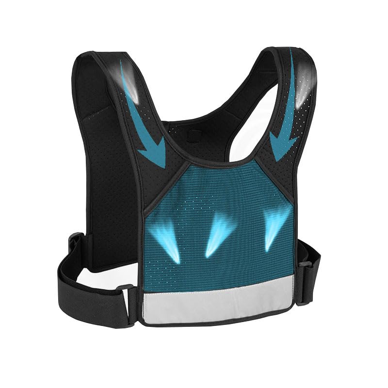ZOOYAUE Laufweste für Damen und Herren,Verstellbare atmungsaktive Laufweste mit 500ml Trinkflasche, Reflektierender Trinkrucksack mit Handyhalterung, Leichter Laufrucksack Trinkrucksack