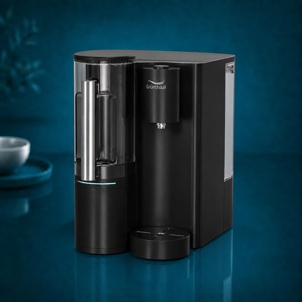 AquaLiva elan Osmoseanlage Auftisch Umkehrosmoseanlage Trinkwasser 10-fach Tiefenfilterung UV-Hygiene Mineralisierung