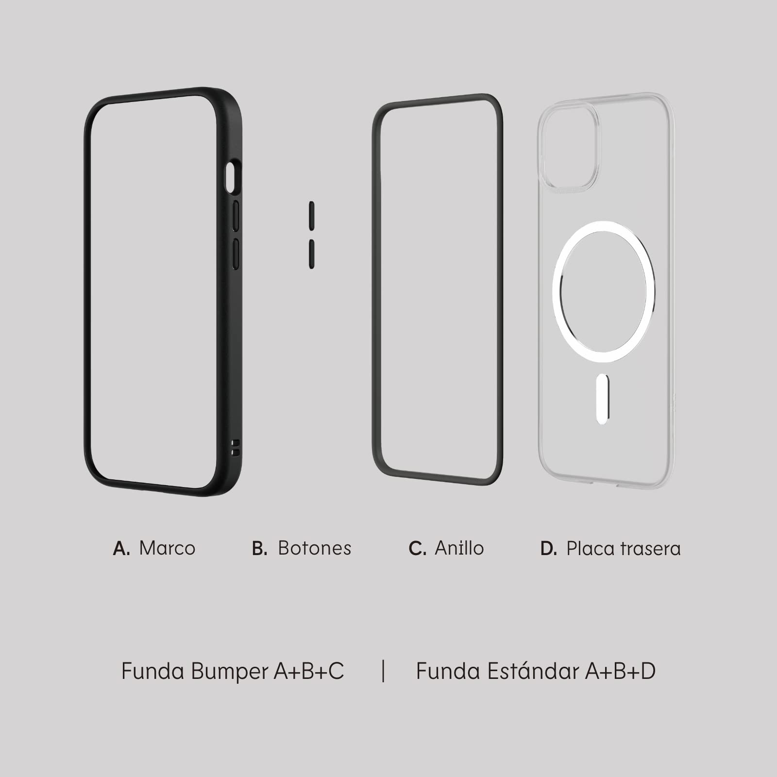 RhinoShield Funda Mod NX Apta para MagSafe e iPhone 13