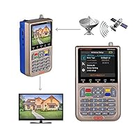 GT Media V8 Satelliten Finder Meter Sat Finder Satellitenerkennung DVB-S2X Signalempfänger Decoder HD 1080P FTA 3,5 LCD Zur präzisen Einstellung der Satellitenschüssel