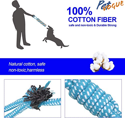 Image of PetVogue Puppy Chew Toy Durable Braided Rope Dog Toy for Cats, Small Dog Teeth Cleaning (Multicolour)