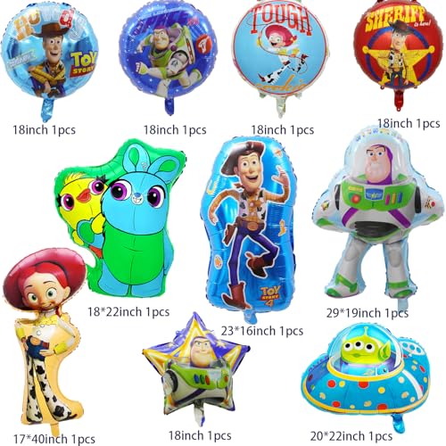 Hbdtjn HBDTJN1234 Toy Inspired Story Party Decorations Balloons,10Pcs Toy Game Balloons Set For Toy Inspired Story Birthday Party Decorations Supplies thumb #1