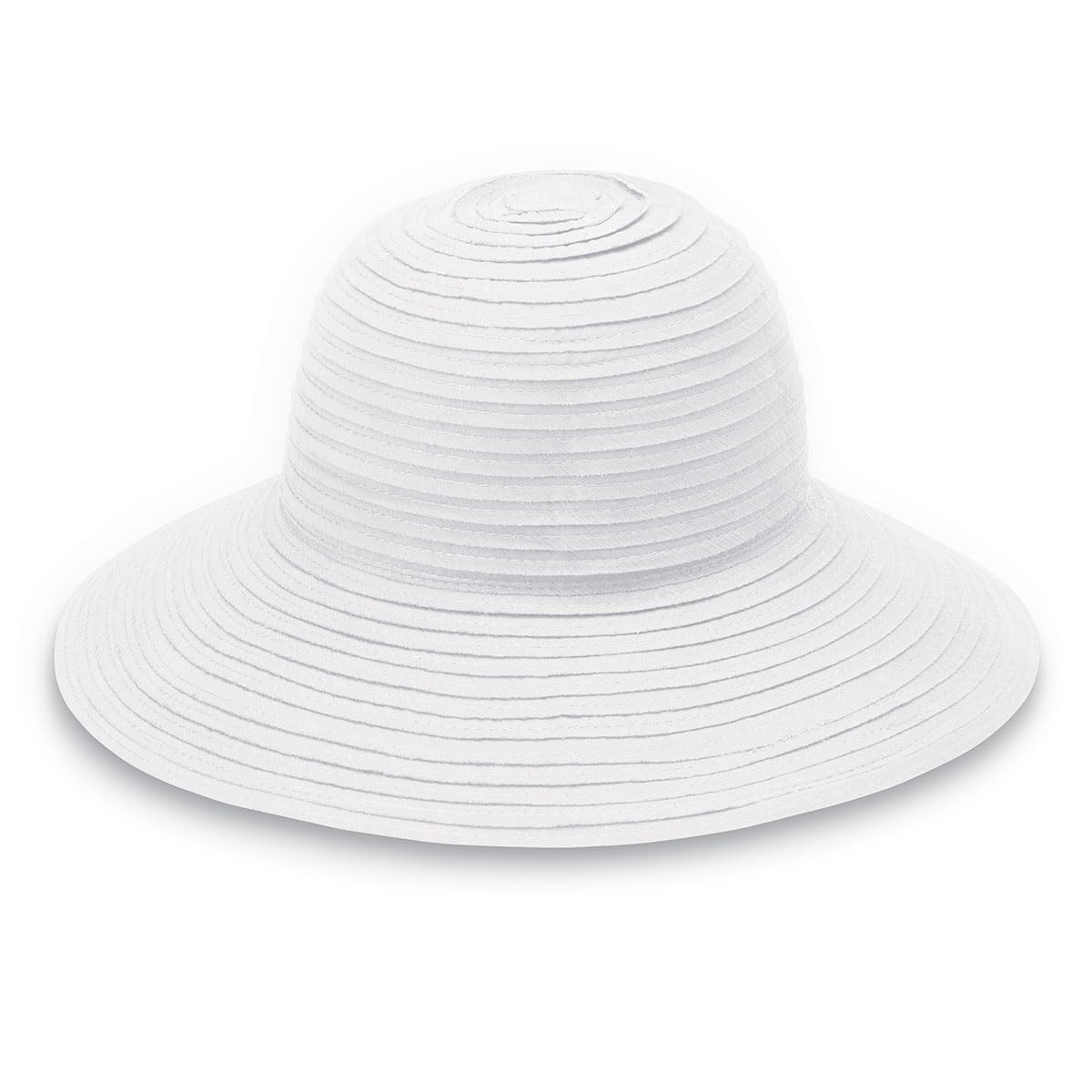 Wallaroo Hat Company Women’s Scrunchie Sun Hat – UPF 50+, Ultra-Lightweight, Packable for Every Day, Designed in Australia, Solid White
