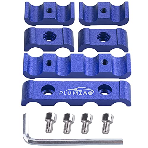 Plumia Spark Plug Wire Separator Divider Clamp 12Pc Kit 8Mm 9Mm 10Mm Fit For Racing Car (Blue) #TOP4