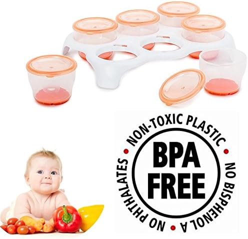 Baby Food Pots Removable Freezer Weaning Cubes Storage Vital Tray