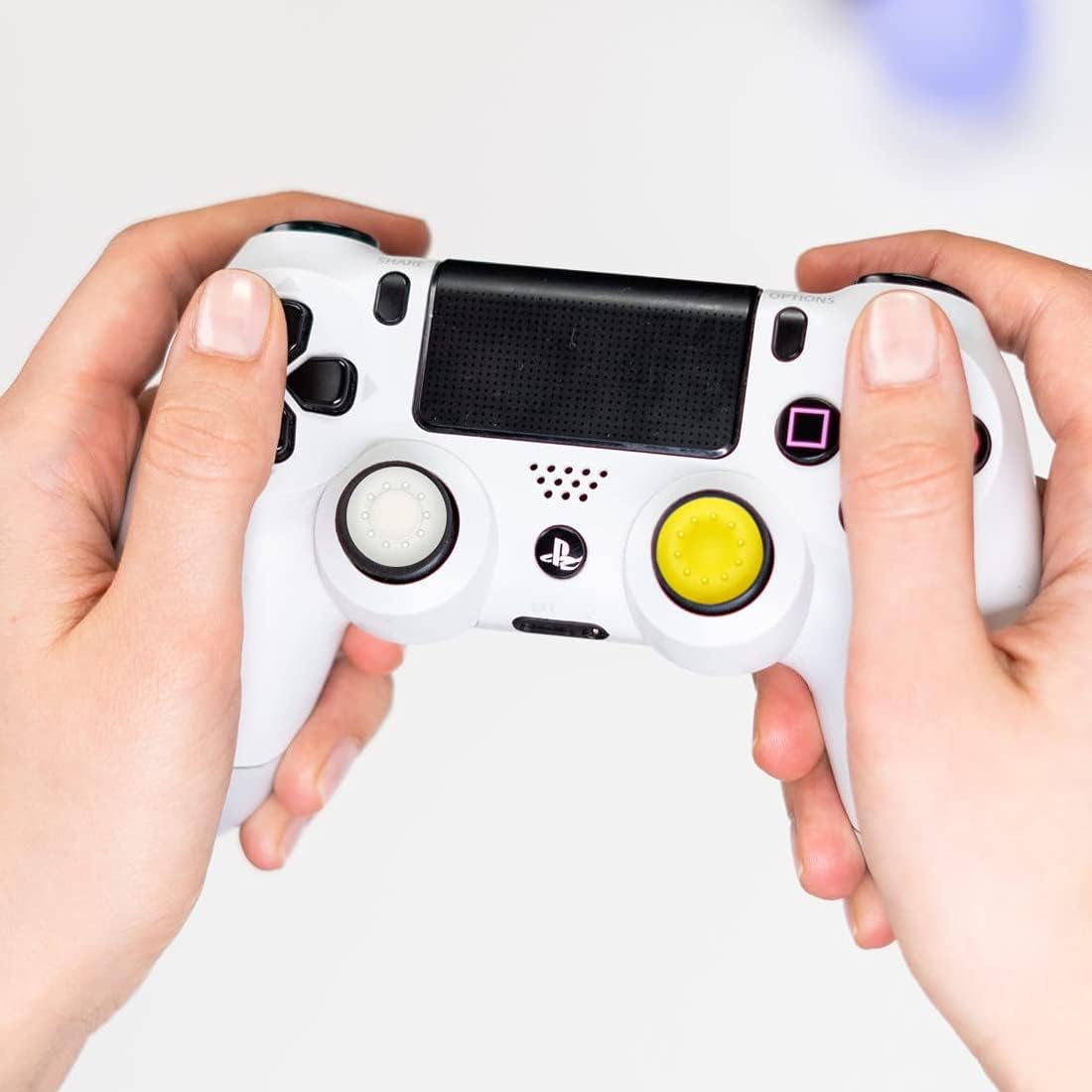 48 Pieces Thumb Grips Caps Silicone Game Controller Joystick Thumb Stick Cap Compatible with PS5 PS4 PS3 PS2 Xbox 360 Xbox Controllers