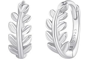 Voroco Small Hoop Earrings for Women: Gold Plated Elegance