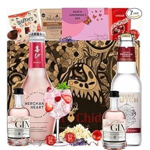 The Pink Gin Gift Set Hampers for Women, Birthday Gin Gifts for her with Chocolate Gifts for Her – The BestFriend Gifts for Women