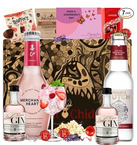 The Pink Gin Gift Set With Chocolates
