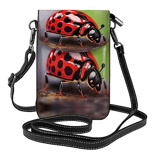 Sac bandoulière squelettes rouges anti-encombrement avec portefeuille de téléphone portable