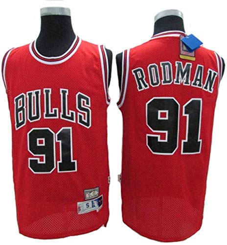 NBA Jersey Men's Basketball Jerseys Rodman Classic Jerseys Breathable Retro Swingman Sport T-shirt Basketball Uniform Basketball Sport Vest Sleeveless T-shirt