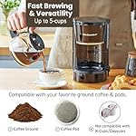Elite Gourmet EHC-5055 Automatic 5-Cup Brew & Drip Coffee Maker with Pause N Serve Reusable Filter, On/Off Switch, Water Level Indicator - Image 5