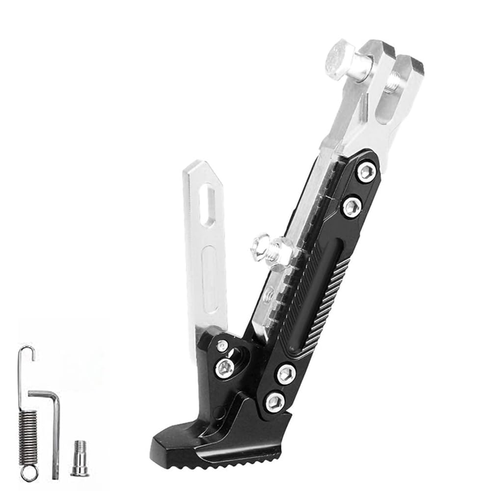 EOYLBFWH Motorcycle Kickstand for Kawasaki Vulcan 650 S VN650, Adjustable kickstand Motorbike parking support stand Motorcycle modification accessories,B-normal