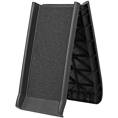 Saicool 62 Inch Portable Folding Dog Ramp,Lightweight Outdoor Indoor Pet Ramp Stairs Step Ladder for Car, Truck, SUV, High Bed,Non-Slip Rug Surface Supports up to 154 lb