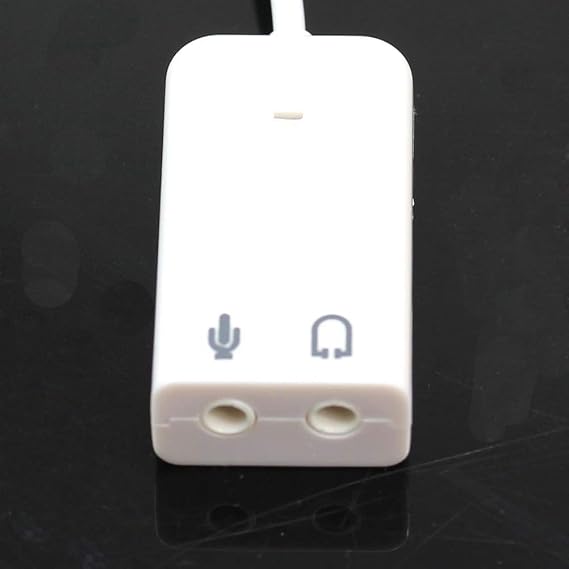 USB Sound Adapter USB 2.0 Virtual 7.1 Channel External USB Audio Sound Card Adapter for Laptop PC